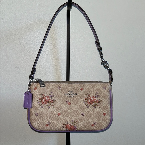Coach Nolita 19 Signature Floral Bag, (SV/Sand Multi), NWT! - Picture 1 of 14